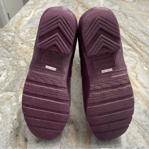 Hunter Original Short Waterproof Rain Boot Purple Women’s 9 Men’s 8 - Picture 11 of 13